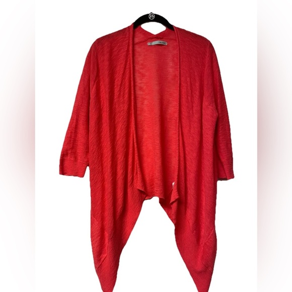 NWOT Maurices Cardigan Open with pockets Coral Size M crochet, light, fall - Picture 1 of 5